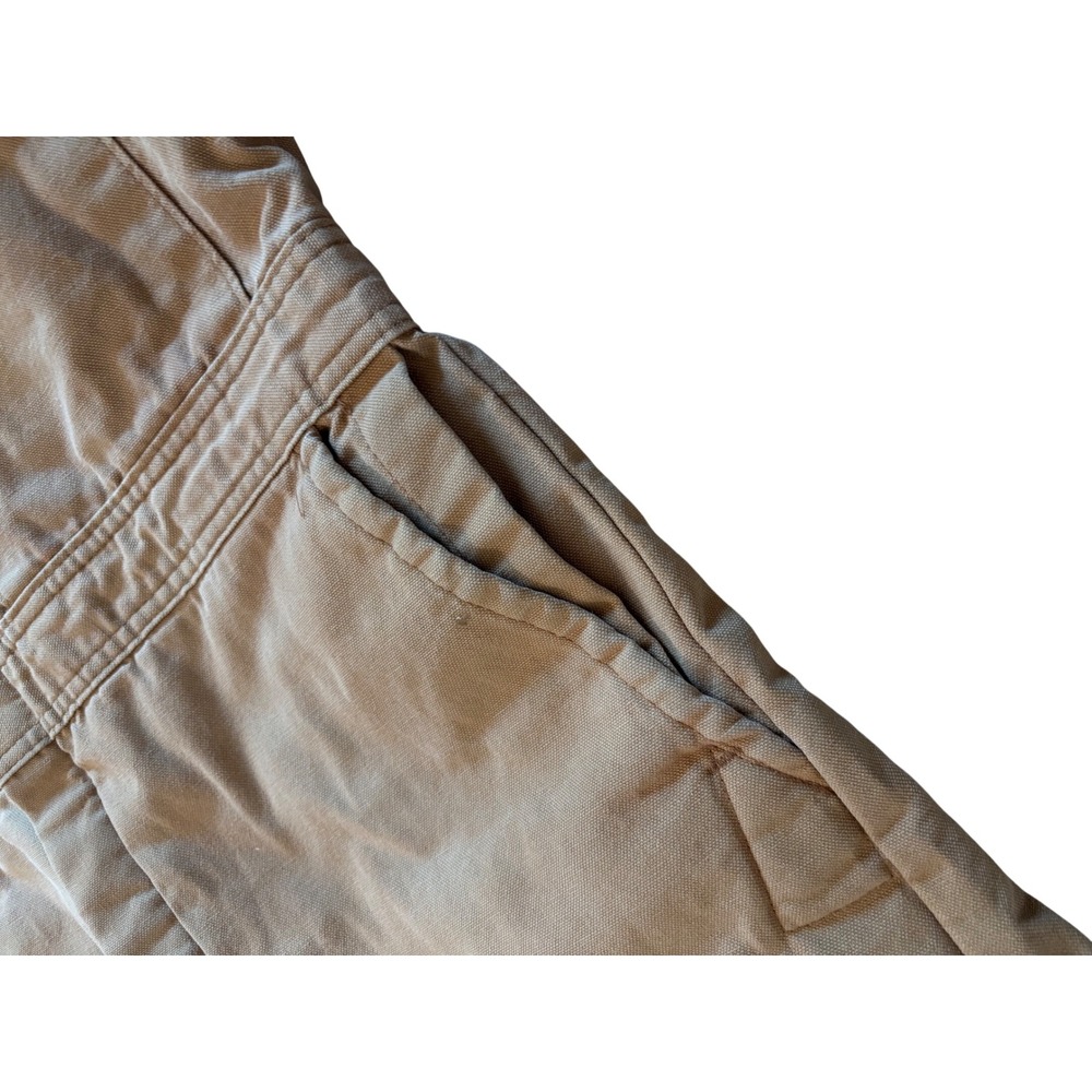 Vintage Walls Master Made Tan Cotton Duck Quilted Lined Work Coveralls Mens L - Picture 5 of 16